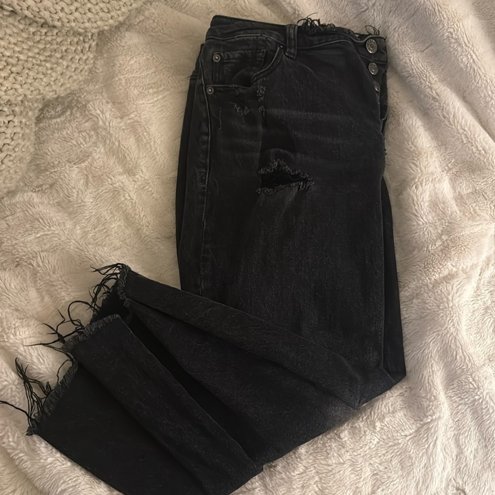 Torrid Black Distressed Women Jeans